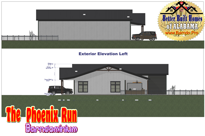 HUNTSVILLE ALABAMA HOME BUILDER BARNDO PRO THE PHOENIX RUN BARNDOMINIUM